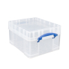 Really Usefull XL transparent plastic storage box, 18 litres UB18LXL 200410 - 1