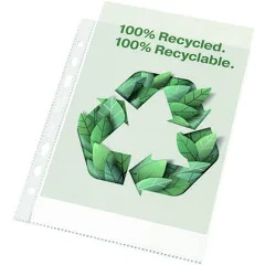 Rexel 100% recycled A5 punched pocket (50-pack) 2115703 208289 - 1