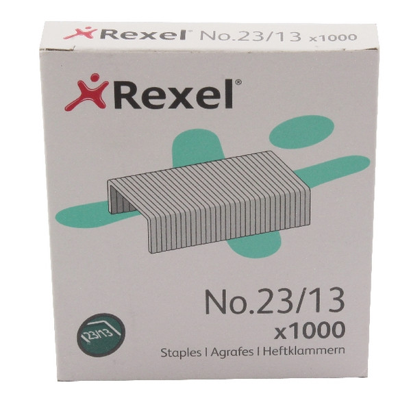 Rexel 23/13 heavy duty staples (1000-pack) RX13522 208157 - 1