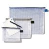 A5 blue mesh pouch | Rexel 208086 - 1