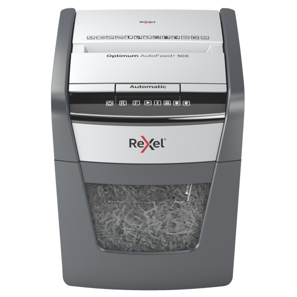 Rexel Optimum Auto+ 50X cross-cut paper shredder 2020050XEU 208222 - 1