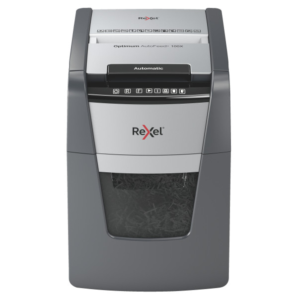 Rexel P4 paper shredder | Rexel Optimum Auto+ 100X cross-cut 2020100XEU 208223 - 1