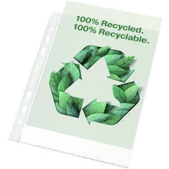Plastic punched pocket A5, 6-hole | 70 micron | Rexel Eco | 50-pack 208289 - 1