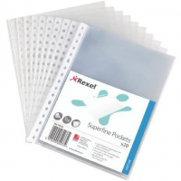 Rexel clear superfine top opening A5 plastic pocket (20-pack) 11010 208287