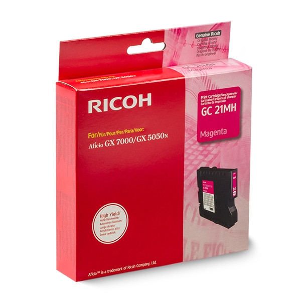 Ricoh 405538 high capacity magenta ink cartridge (original Ricoh) 405538 067044 - 1