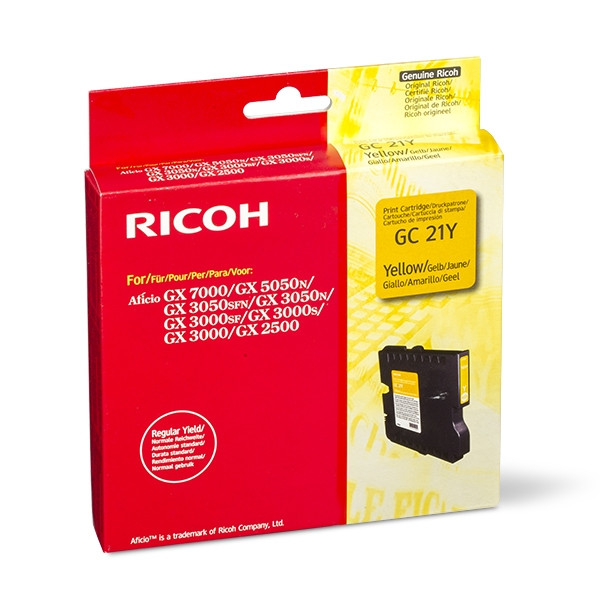 Ricoh GC-21Y yellow gel cartridge (original Ricoh) 405535 074894 - 1