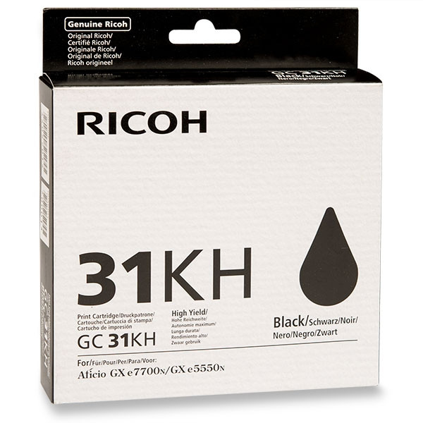 Ricoh GC-31KH (405701) high capacity black gel cartridge (original) 405701 073806 - 1