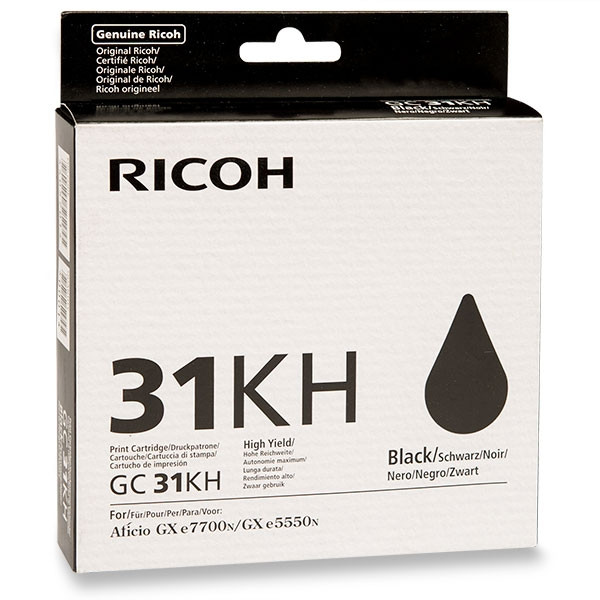 Ricoh GC-31KH (405701) high capacity black gel cartridge (original Ricoh) 073806 - 1