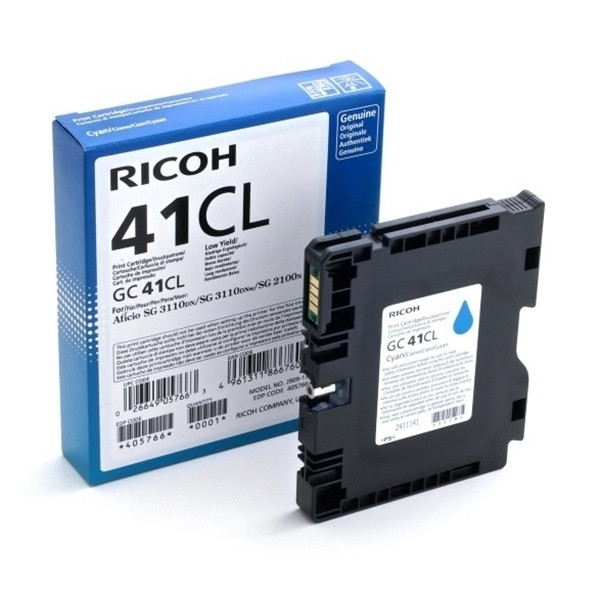 Ricoh GC-41CL cyan gel cartridge (original) 405766 073800 - 1