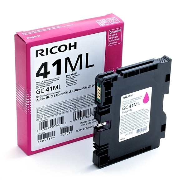 Ricoh GC-41ML magenta gel cartridge (original) 405767 073802 - 1