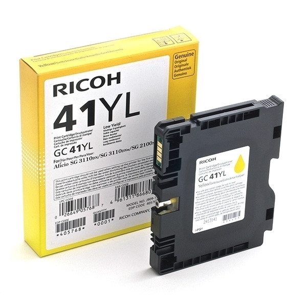 Ricoh GC-41YL yellow gel cartridge (original) 405768 073804 - 1