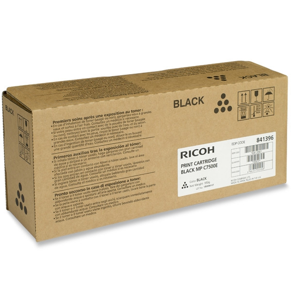 Ricoh MP C6000/C7500 black toner (original) 841100 841396 842069 073936 - 1