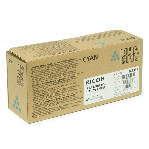 Ricoh MP C6000/C7500 cyan toner (original) 841101 841397 842072 073938 - 1
