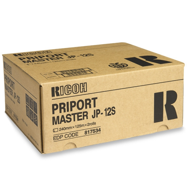 Ricoh type JP12S (A4) master unit 2-pack (original) 817534 074634 - 1