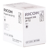 Ricoh type JP12 black ink cartridge (original Ricoh) 817104 074729