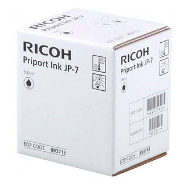 Ricoh type JP7 black ink cartridge (original) 893713 074714 - 1
