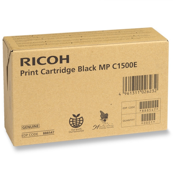 Ricoh type MP C1500 BK black gel toner (original) 888547 074820 - 1