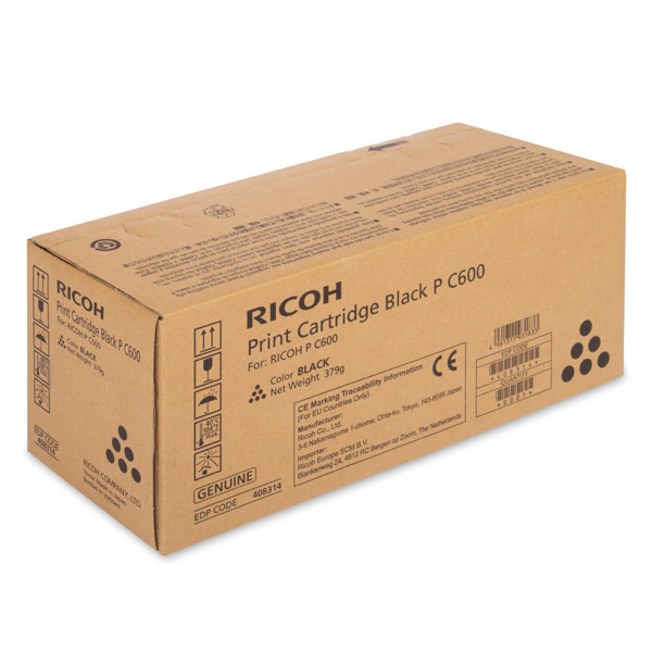 Ricoh type P C600 black toner (original Ricoh) 408314 602283 - 1