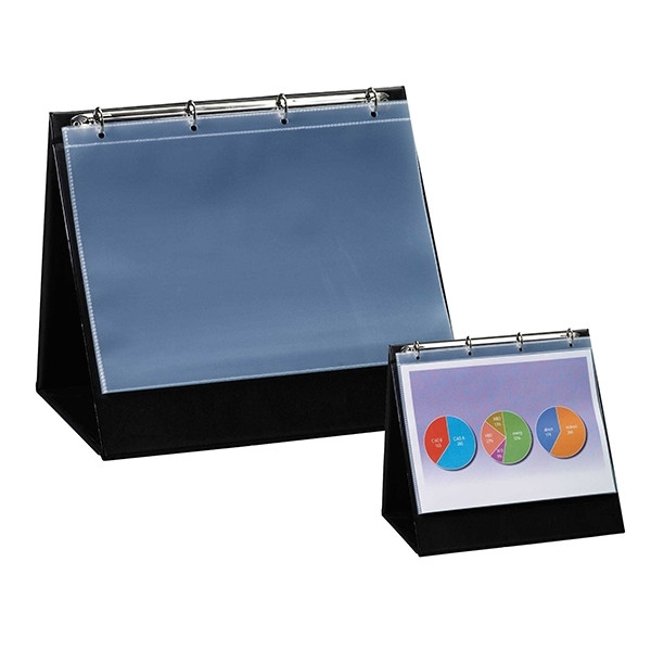 Rillstab A4 landscape basic table flipchart, 4-ring mechanism (10 cases) 93175 068047 - 1