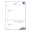 Rillstab A4 packing slip label / return label, 210mm x 102mm (100 sheets)