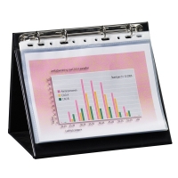 Rillstab A5 horizontal basic table flipchart, 4-ring mechanism (incl. 10 covers) 93155 068043