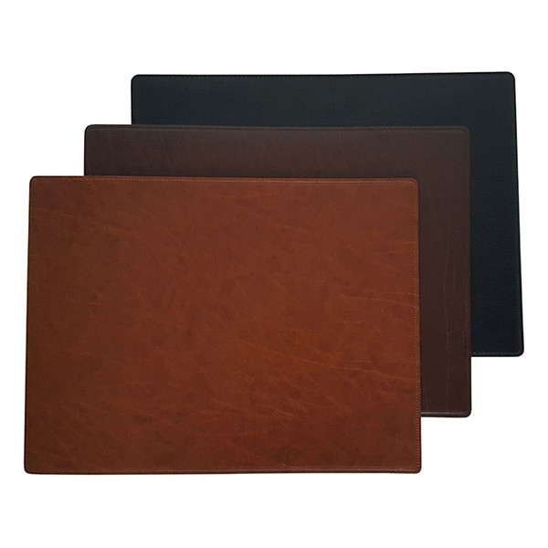 Rillstab Grancara leather look desk pad, 600mm x 400mm 95284 068079 - 1