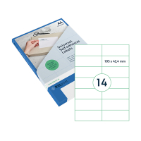 Rillstab Rillprint transparent address labels, 105mm x 42.4mm (350 labels) 83218 068154