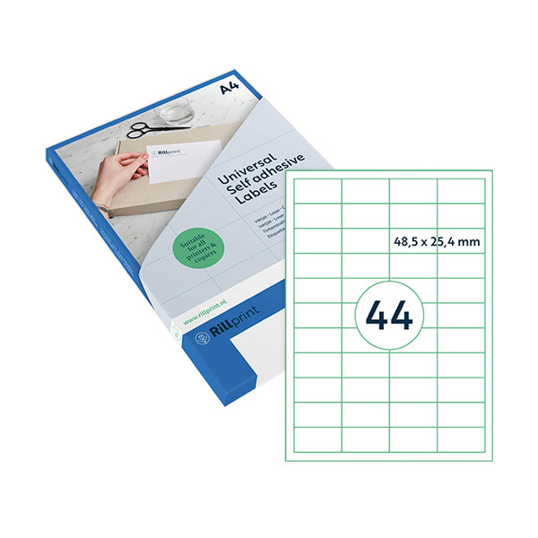 Rillstab Rillprint transparent address labels, 48.5mm x 25.4mm (1100 labels) 83202 068148 - 1