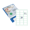 Rillprint transparent address labels, 63.5mm x 38.1mm (525 labels) 068150 - 1