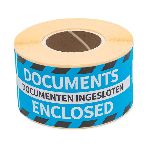 Warning labels "DOCUMENTS ENCLOSED" | Rillprint | 250 labels 068141 - 1
