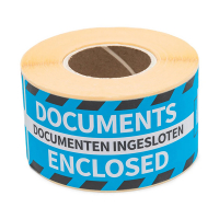 Warning labels "DOCUMENTS ENCLOSED" | Rillprint | 250 labels 068141