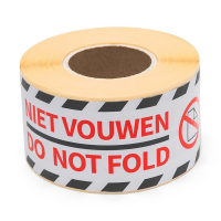 Warning labels "DO NOT FOLD" | Rillprint | 250 labels 068143
