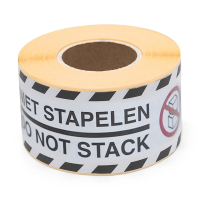 Warning labels "DO NOT STACK" | Rillprint | 250 labels 068146