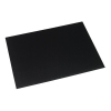 Rillstab black desk pad, 650mm x 520mm