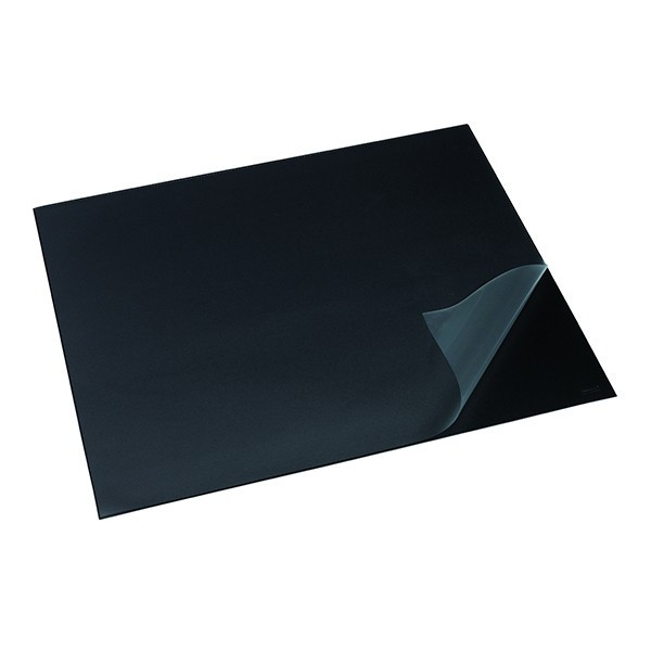 Rillstab black desk pad full view, 650mm x 520mm 95324 068077 - 1