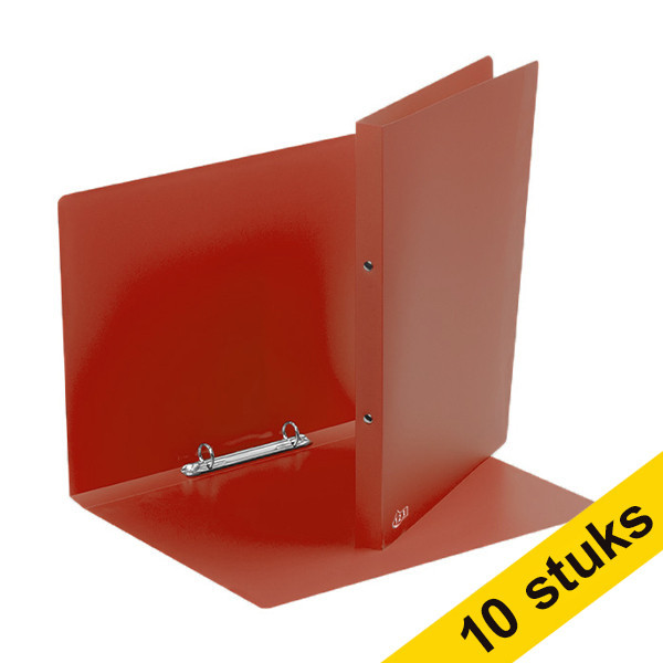 Ring binder 21mm (2x O-rings) | 123ink | red | 10-pack 301402 - 1