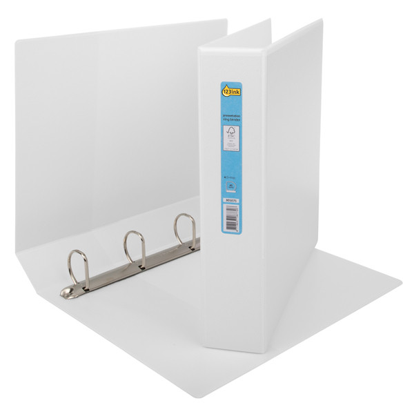 Ring binder 40mm (4x D-rings) | 123ink | white 301071 - 1