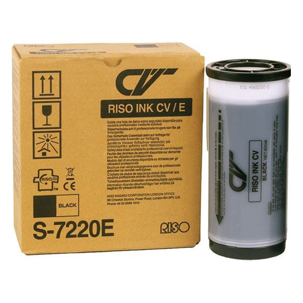 Riso S-7220E black ink cartridge (original Riso) S-7220 S-7220E 087086 - 1