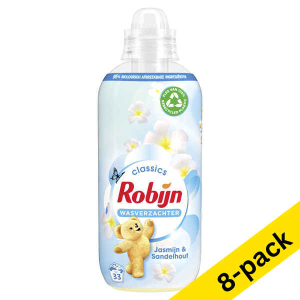 Robijn Jasmine & Sandalwood fabric softener, 825ml (33 washes) (8-pack)  SRO05153 - 1
