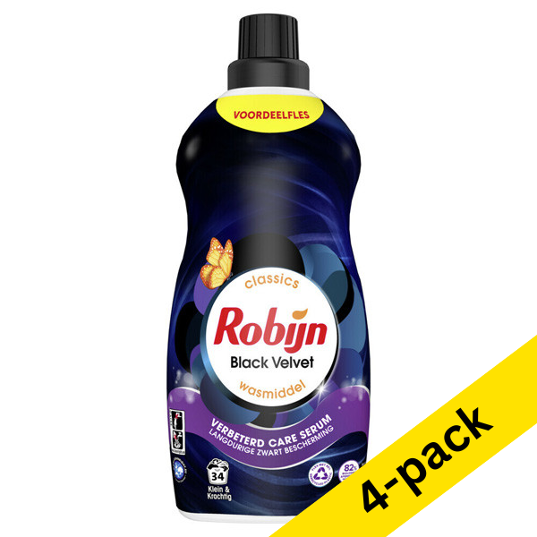 Liquid detergent 1.19L (34 washes) | Robijn Small & Powerful Black Velvet | 4-pack SRO05108 - 1