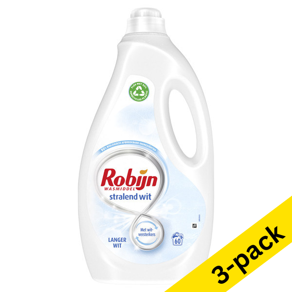 Liquid detergent 3L (60 washes) | Robijn Radiant White | 3-pack SRO00120 - 1