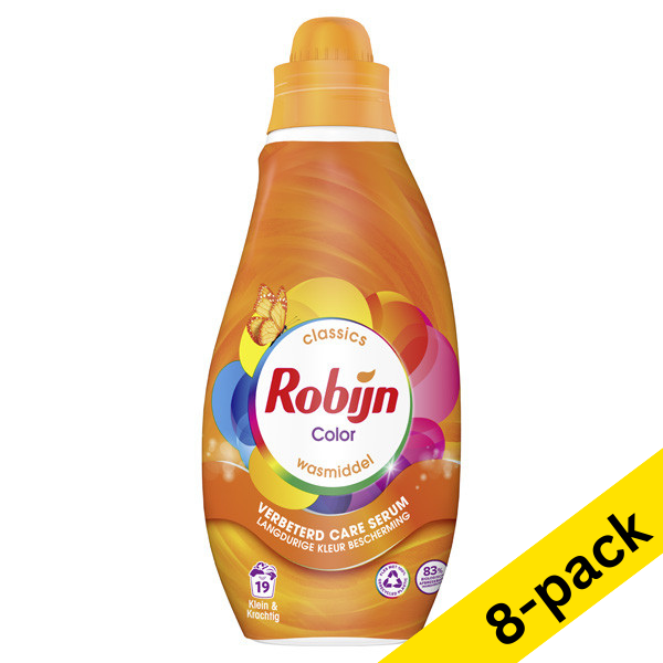 Liquid detergent 665ml (19 washes) | Robijn Small & Powerful Colour | 8-pack SRO05074 - 1