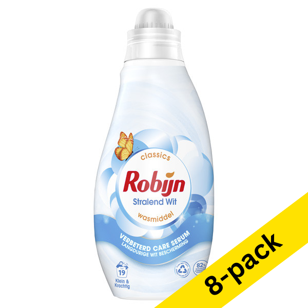 Liquid detergent 665ml (19 washes) | Robijn Small & Powerful Radiant White | 8-pack SRO05072 - 1