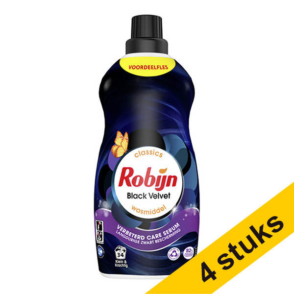 Robijn Small & Powerful Black Velvet liquid detergent, 1190ml (34 washes) (4-pack)  SRO05108 - 1