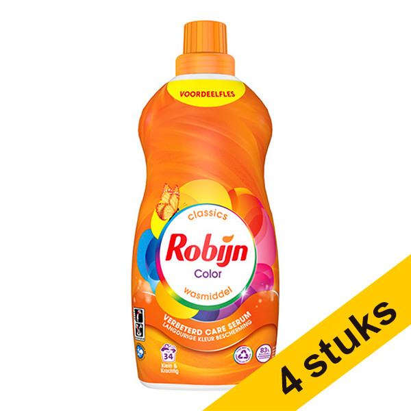Robijn Small & Powerful Colour liquid detergent, 1190ml (34 washes) (4-pack)  SRO05105 - 1