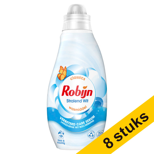 Robijn Small & Powerful Radiant White liquid detergent, 665ml (19 washes) (8-pack)  SRO05072 - 1