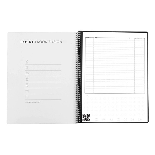 Rocketbook Fusion light blue A5 reusable notebook/planner, 42 sheets 224590 - 2