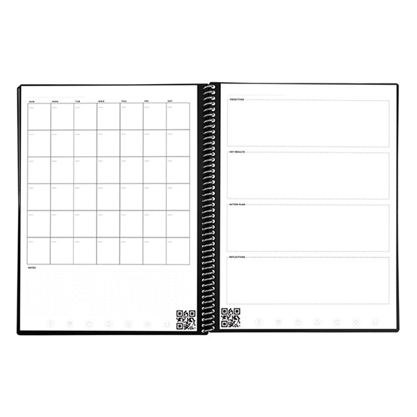 Rocketbook Fusion light blue A5 reusable notebook/planner, 42 sheets 224590 - 4