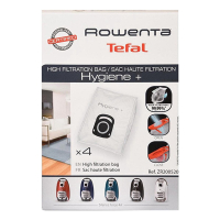 Rowenta ZR200520 | microfibre vacuum cleaner bags | original Rowenta | 4 bags SRO01009