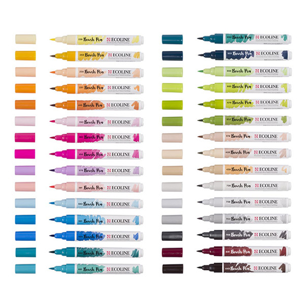 Brush pens set | additional colours | Talens Ecoline | 30-pack 407277 - 2